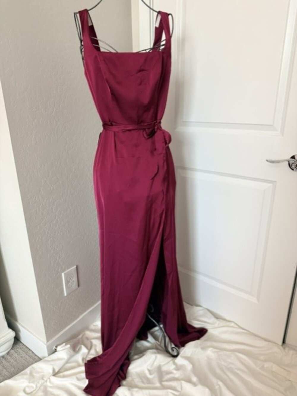 AZAZIE Mulberry Square Neck High Slit Formal Gown Size 8, NWT See Condition Note - Picture 3 of 15